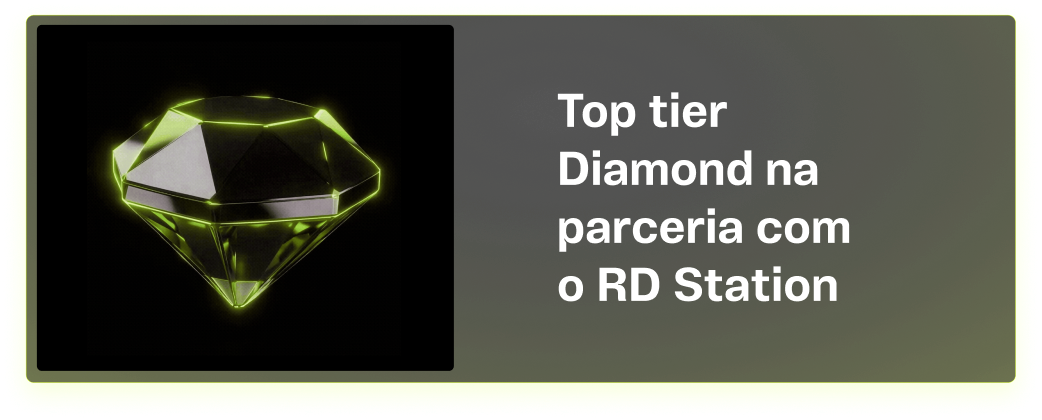 Top tier Diamond na parceria com o RD Station